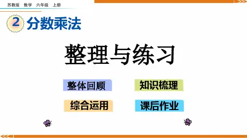 苏教版数学六年级上册2.9整理与练习-课件