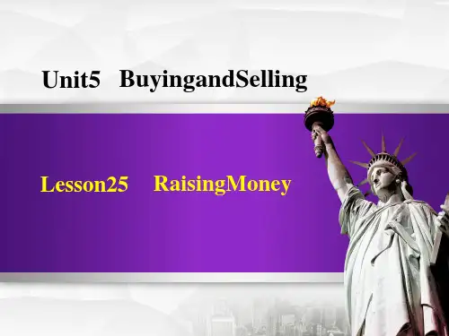 冀教版八年级下册英语 Unit 5 Buying Selling Lesson 25  授课课件
