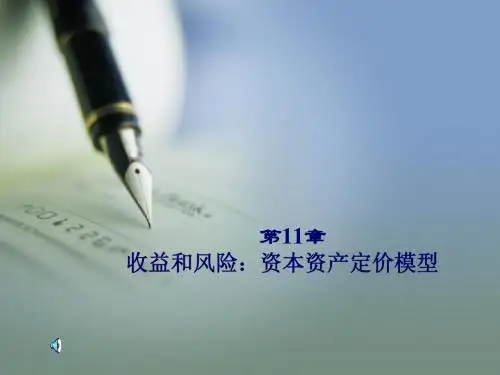第11章 收益和风险：资本资产定价模型