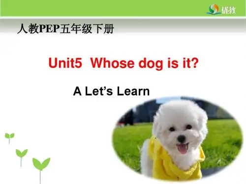 Unit5_Whose_dog_is_it？_A_Let's_learn_第2课时教学课件