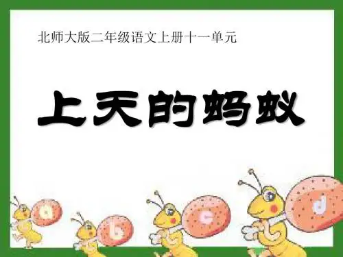 《上天的蚂蚁》 精品PPT课件4(共36张)