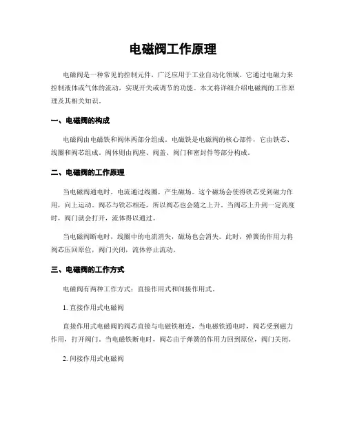电磁阀工作原理
