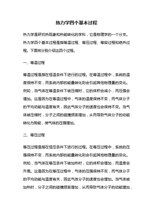 热力学四个基本过程