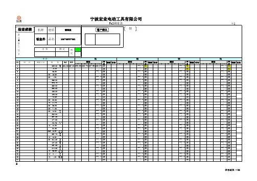 FAI全尺寸报告