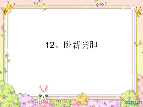 12、卧薪尝胆字词