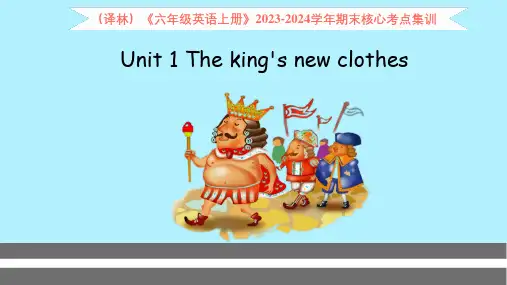 Unit1Theking'snewclothes(复习课件)-六年级英语上册期末核心考点集训(译林版