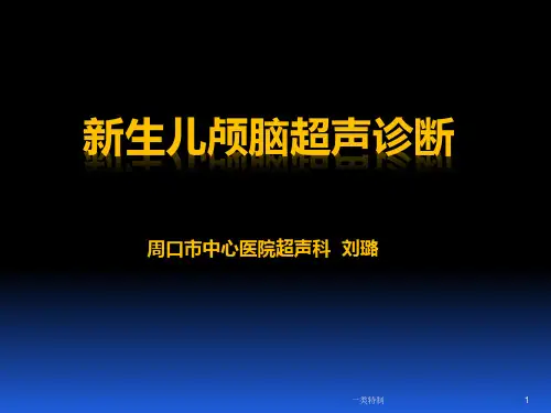 新生儿颅脑超声诊断 医院超声科[行业知识]