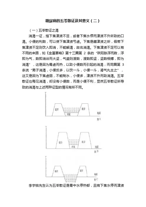 糖尿病的五苓散证及其意义（二）