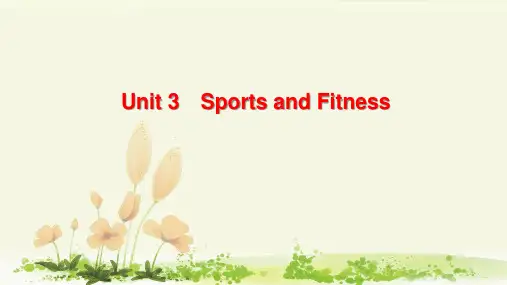 2020年人教版高中英语必修一《Unit 3 Sports and Fitness 》单元课件全套