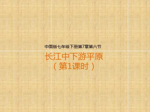 中图版七年级下册地理长江中下游平原