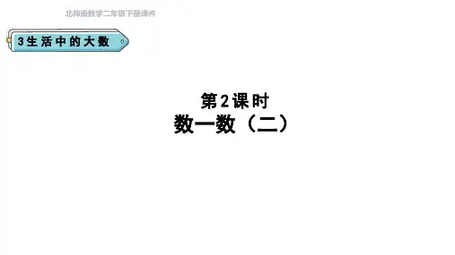 3.2 数一数(二)课件   北师大版数学二年级下册
