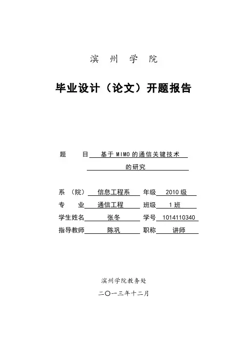 开题报告 2