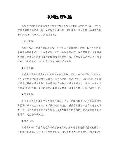 眼科医疗风险