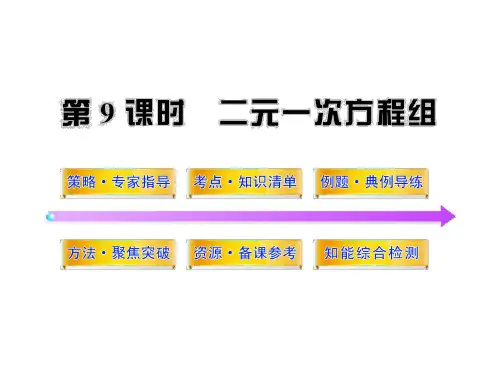 【最新】湘教版数学七年级下册第一章《二元一次方程组复习》公开课课件