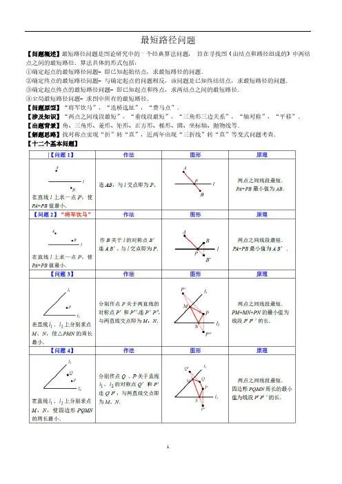 最短路径问题(经典)