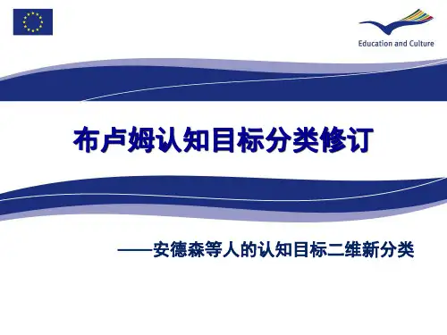 布鲁姆认知目标三维新分类PPT课件