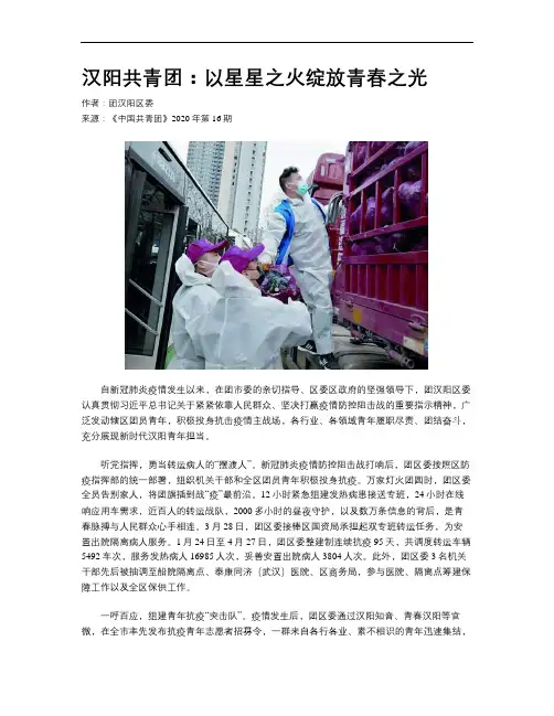 汉阳共青团：以星星之火绽放青春之光