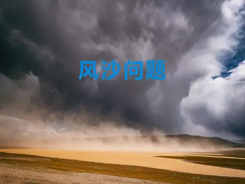 高考地理二轮复习微专题风沙问题课件