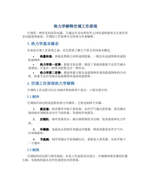 热力学解释空调工作原理