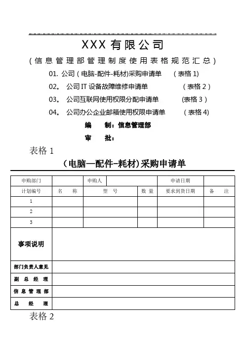 电脑设备管理制度表格及流程图(实用版)