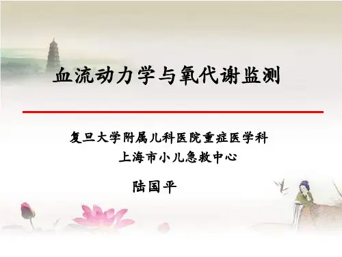 血流动力学与氧代谢监测ppt