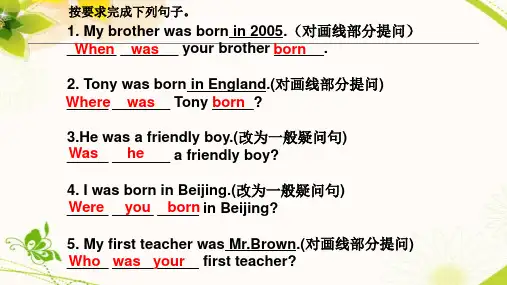 Module7Unit2IwasborninQuincy-课件外研版七年级英语下册