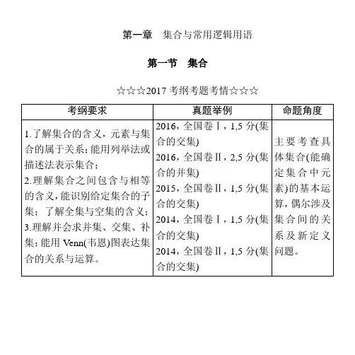 高三文科数学第一轮复习资料