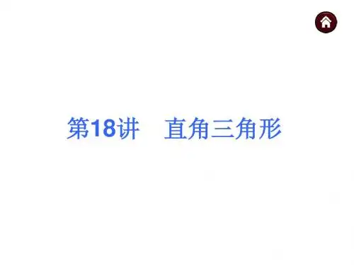 (沪科版)中考数学总复习课件【第18讲】直角三角形
