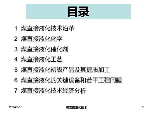 煤直接液化技术课件