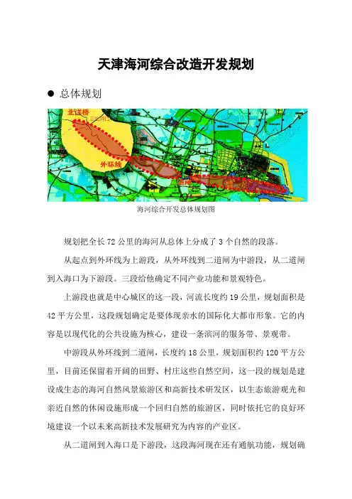 天津海河综合改造开发规划