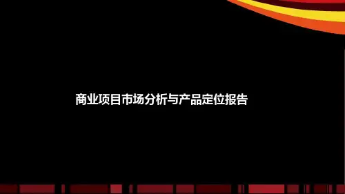 商业项目市场分析与产品定位报告
