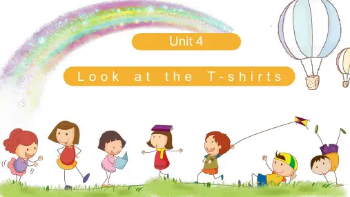 三年级英语下册课件-Unit 4 Look at the T-shirts（27）-湘少版