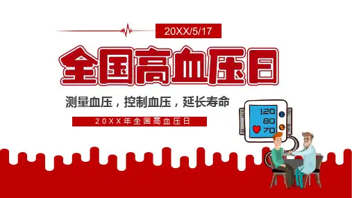 全国高血压日PPT课件