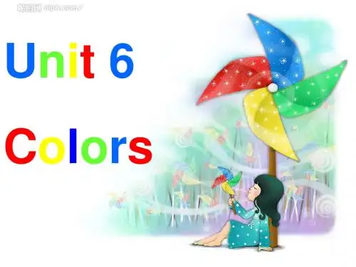 闽教版小学英语三年级上册Unit6-Colors-PartA