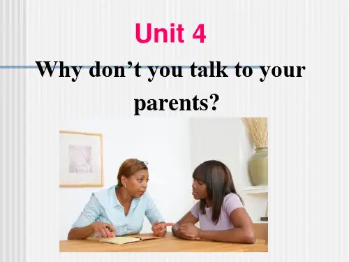 英语八年级下册Unit4-Why-don't-you-talk-to-your-parents-全单