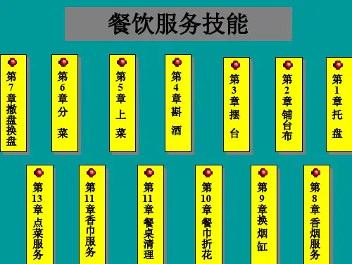 餐饮员工服务技能培训教材(ppt 68页)