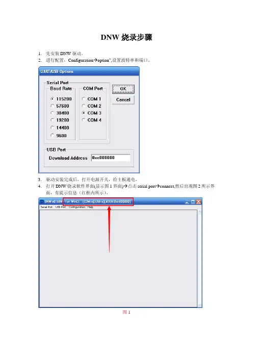 DNW详细烧录步骤