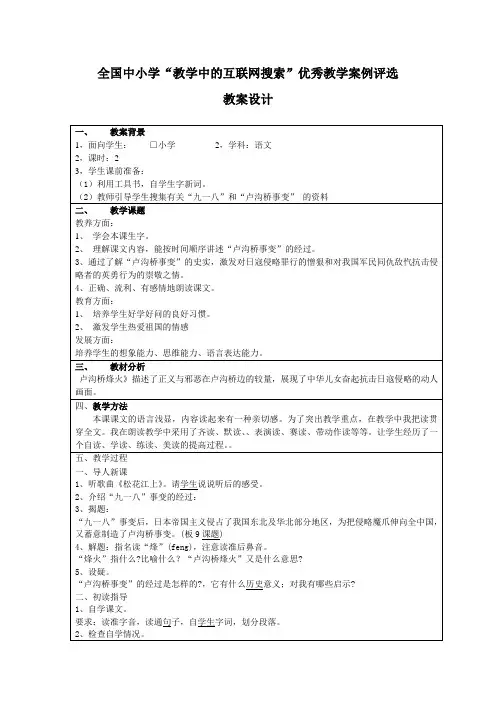 卢沟桥烽火