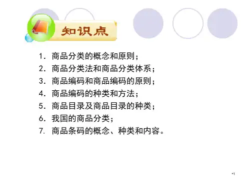 商品学第二章商品分类PPT课件