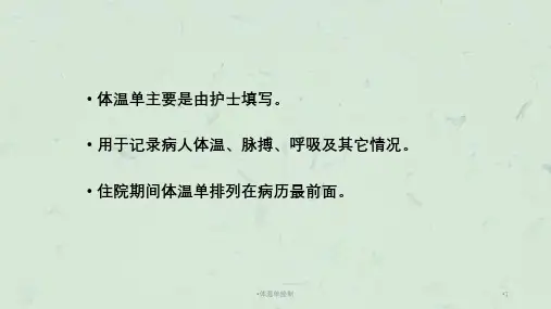 体温单绘制课件