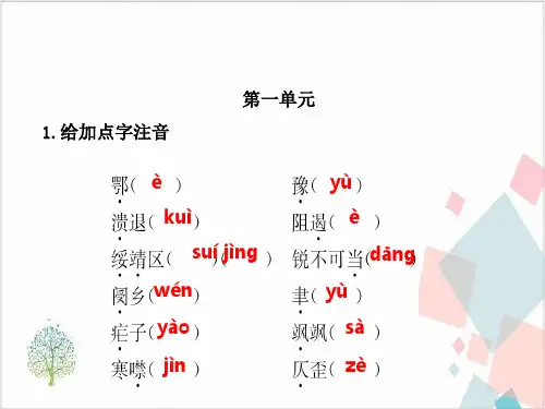 人教版中考语文总复习七-九年级-ppt下载5