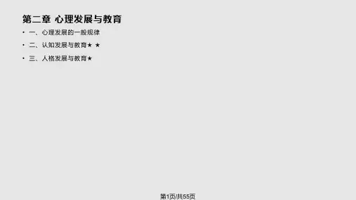 心理发展与教育PPT课件