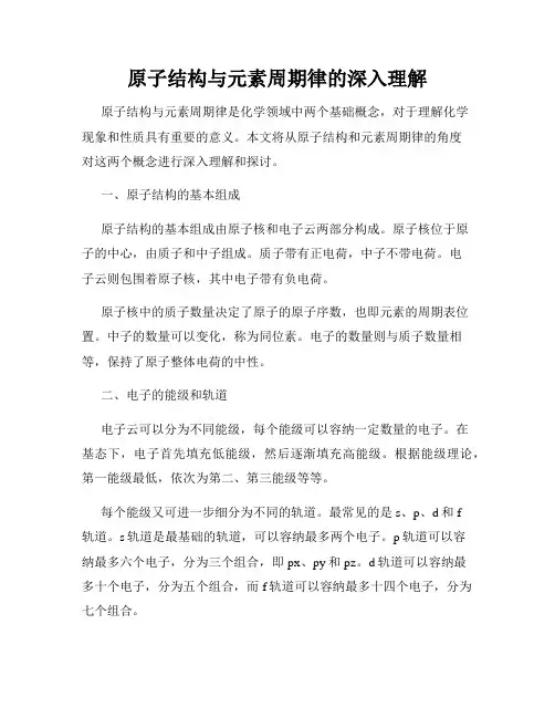 原子结构与元素周期律的深入理解