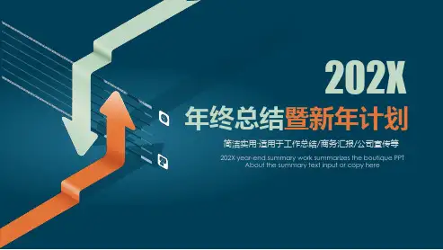 年终总结暨新年计划PPT模板