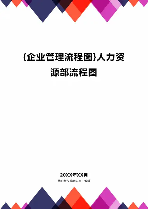 {企业管理流程图}人力资源部流程图精编