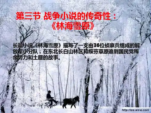 第三节 战争小说的传奇性：《林海雪原》