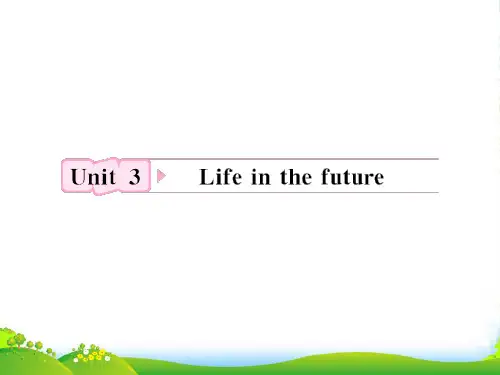 高考英语一轮复习 Unit3 Life in the future课件 新人教版必修5