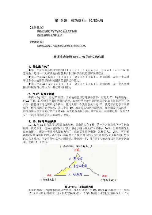 如何成为一个成功的经理人