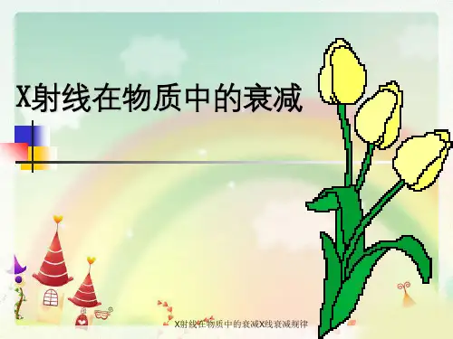 X射线在物质中的衰减X线衰减规律