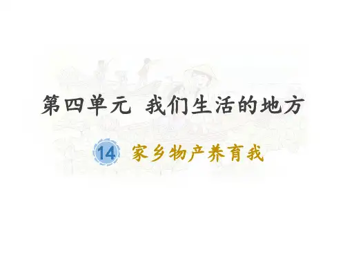 二年级上道德与法治《家乡物产养育我》精品ppt课件【新部编版】
